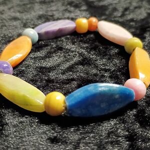 Vintage Dyed Onyx Colorful Beaded Bracelet Design 15